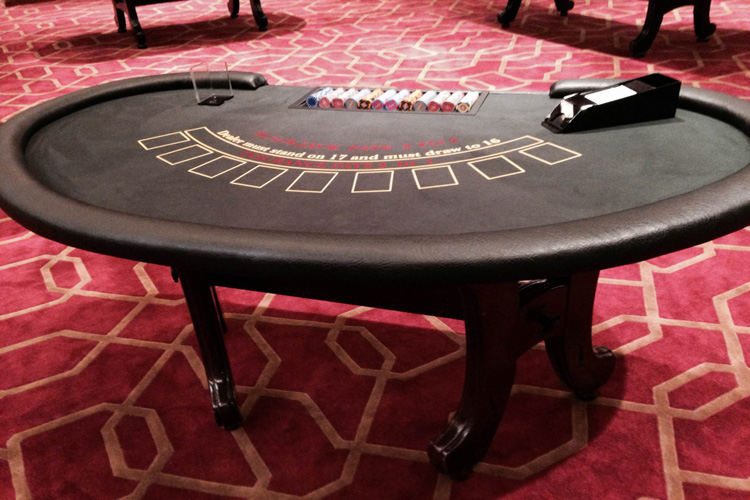 Blackjack table hire