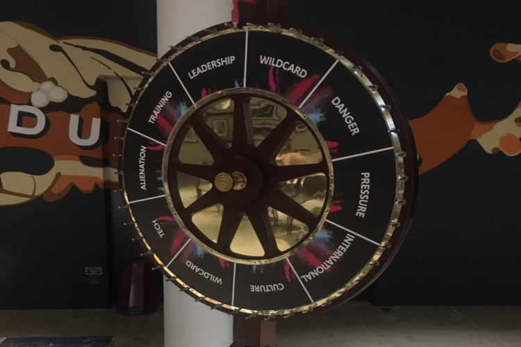 Branded wheel of fortune