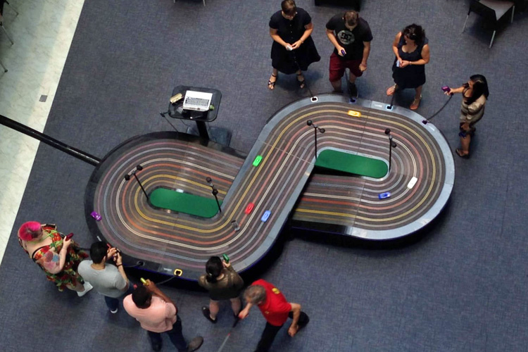 Giant scalextric hire