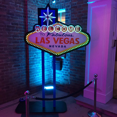 Illuminated Las Vegas Sign  EPH Creative - Event Prop Hire