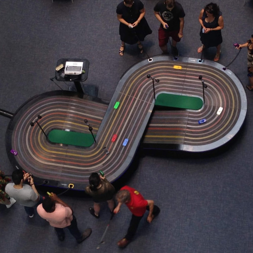 Scalextric track hire