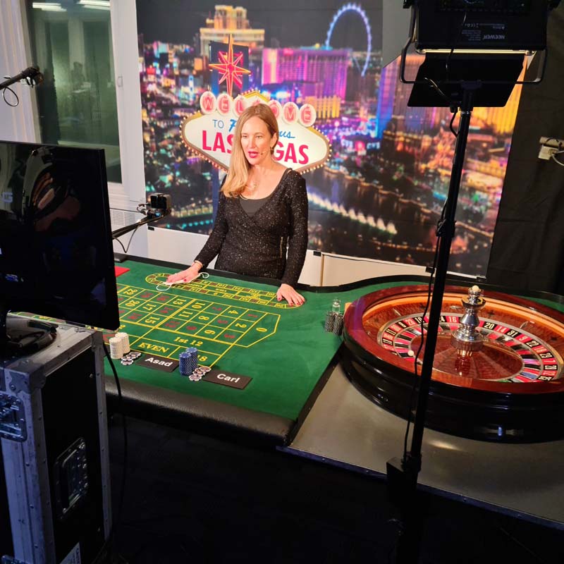 Virtual Roulette table hire